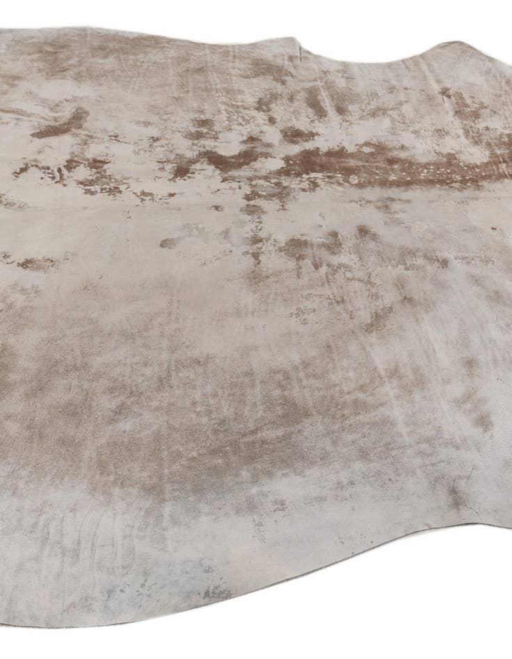 Detail image of  6' 10 x 7' 4 Cowhide Leather Square Rug