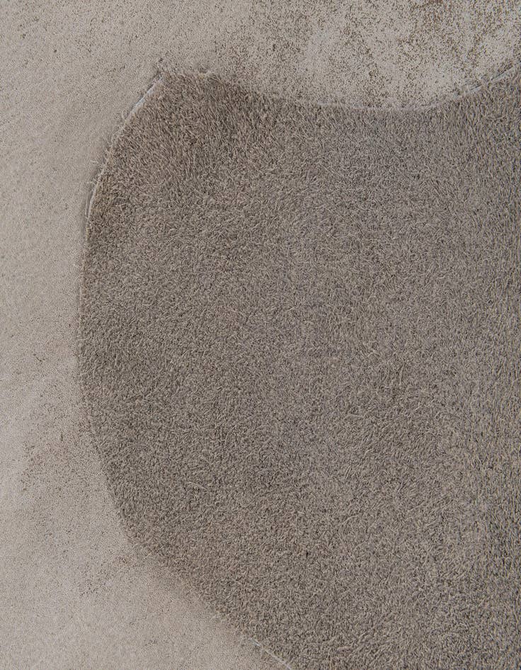Detail image of  6' 10 x 7' 4 Cowhide Leather Square Rug