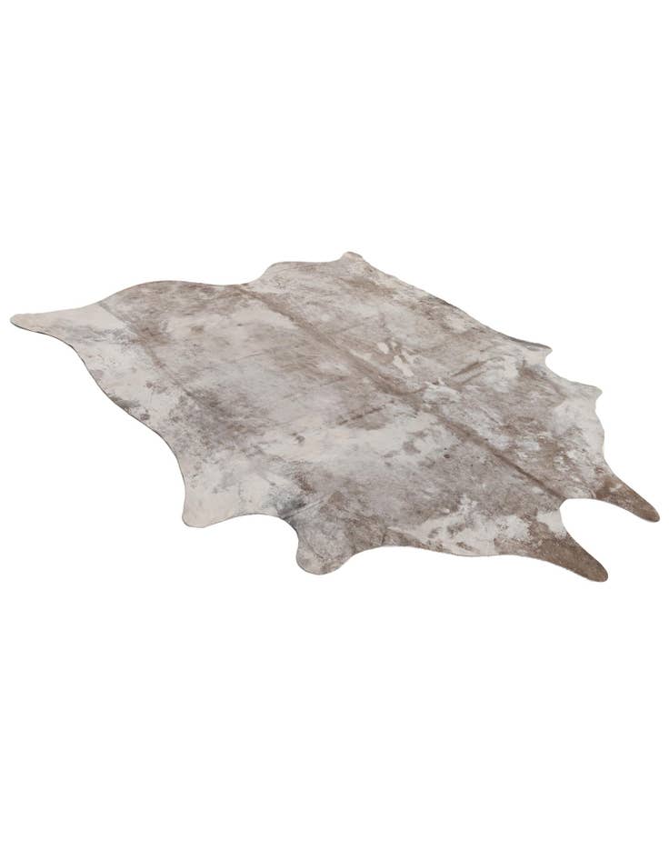 Detail image of  6' 6 x 7' 3 Cowhide Leather Square Rug