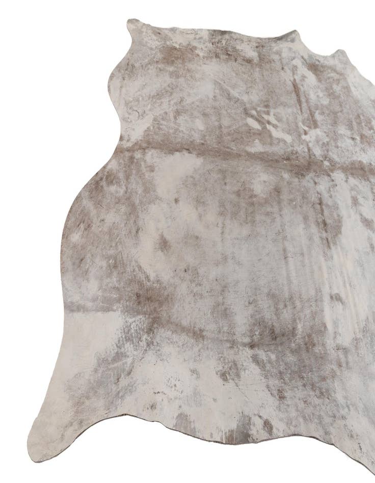 Detail image of  6' 6 x 7' 3 Cowhide Leather Square Rug