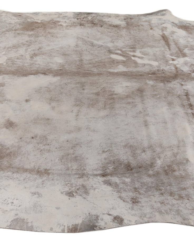 Detail image of  6' 6 x 7' 3 Cowhide Leather Square Rug