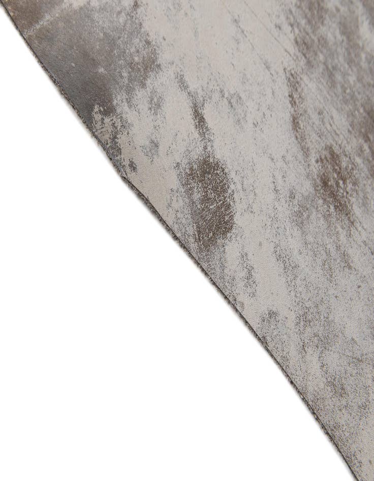 Detail image of  6' 6 x 7' 3 Cowhide Leather Square Rug