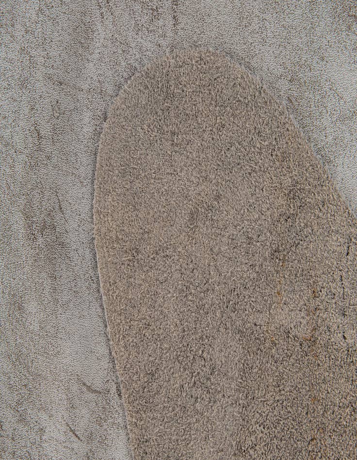 Detail image of  6' 6 x 7' 3 Cowhide Leather Square Rug
