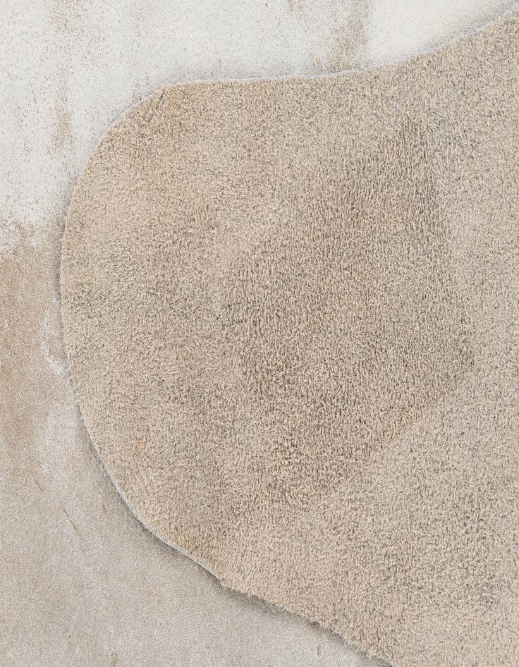 Detail image of  6' 7 x 6' 11 Cowhide Leather Square Rug
