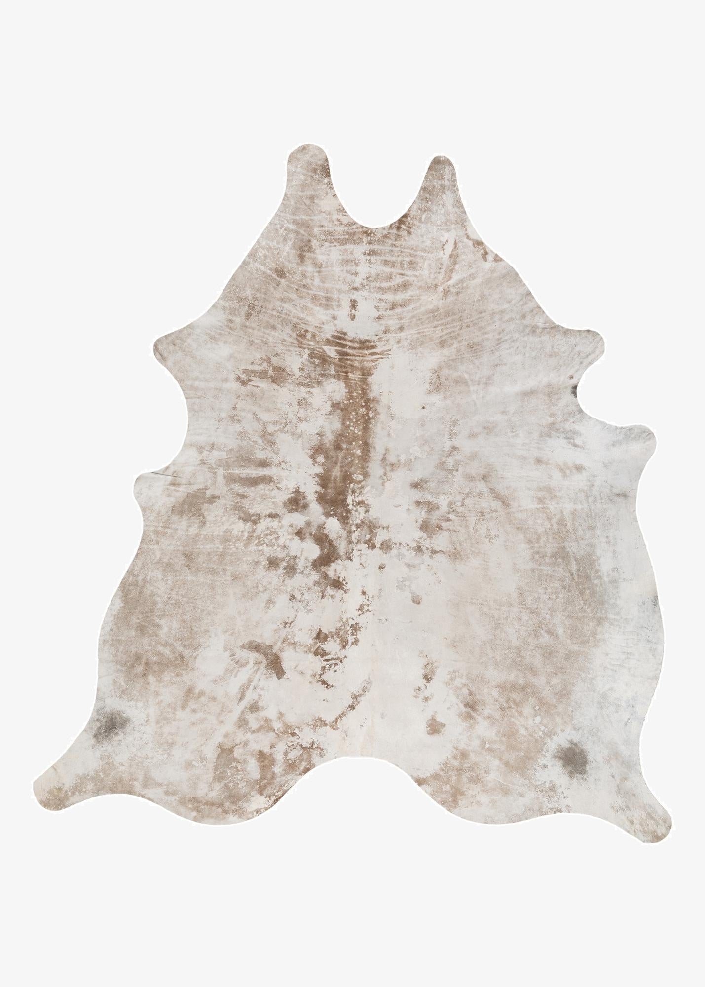  6' 10 x 7' 4 Cowhide Leather Square Rug