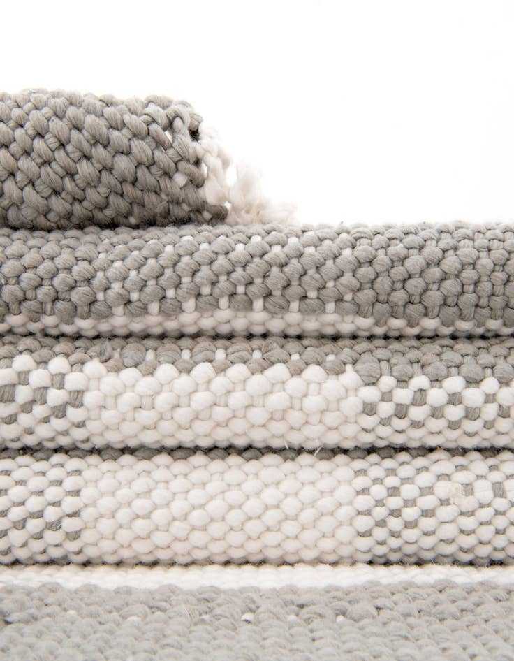 Detail image of  7' 10 x 7' 10 Eco Plaid   Washable Indoor / Outdoor Square Rug