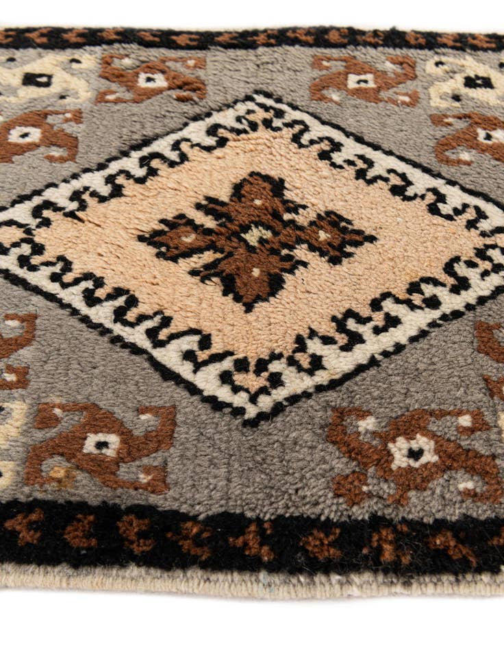 Detail image of  1' 3 x 1' 5  Hand Knotted Ferdos Persian Wool Square Rug