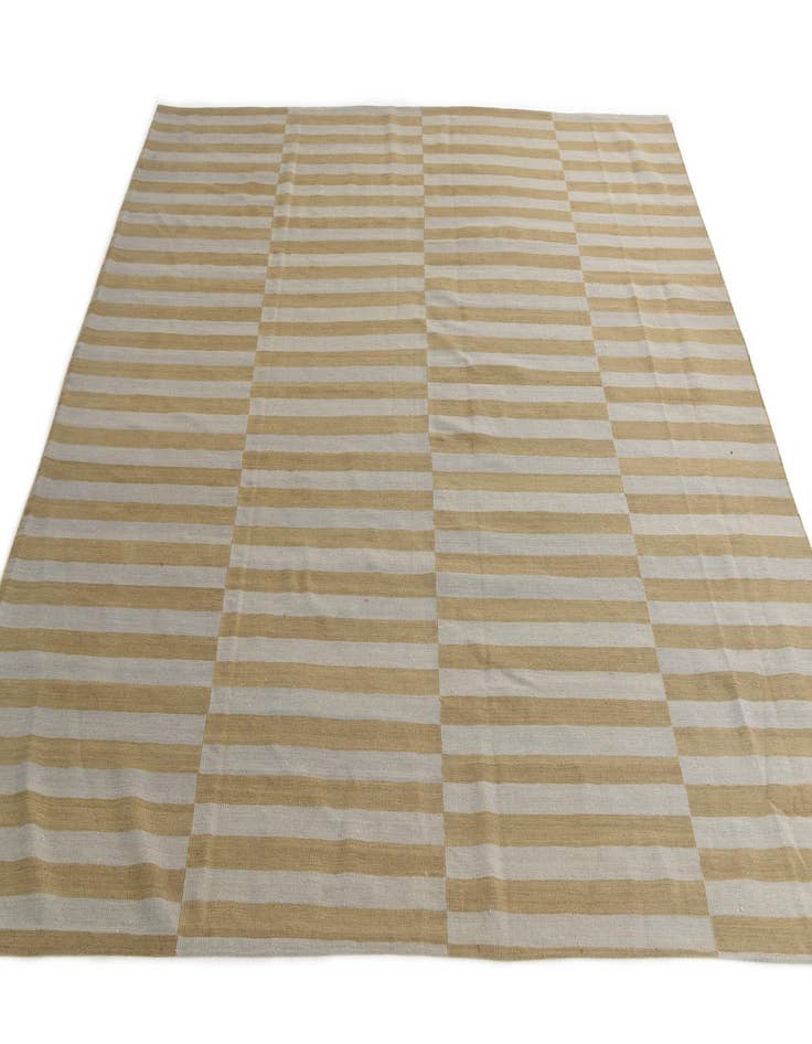 Detail image of  9' 8 x 9' 9  Hand Woven Kilim Modern Wool Square Rug