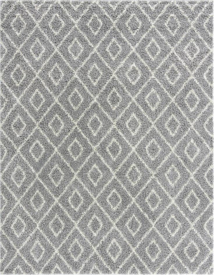 Detail image of  10' x 10' Lattice Shag Square Rug