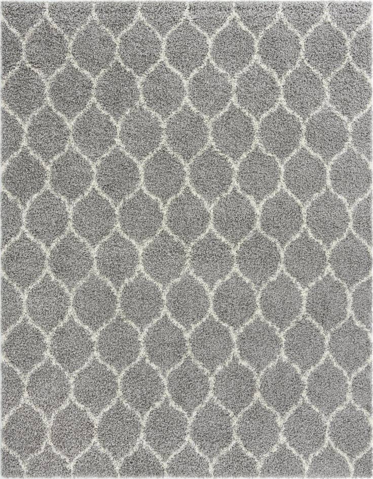 Detail image of  10' x 10' Lattice Shag Square Rug