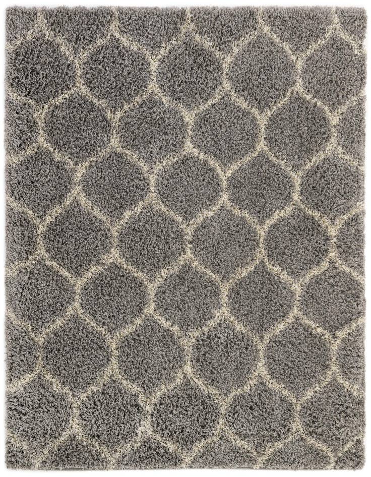 Detail image of  6' x 6' 6 Lattice Shag Square Rug