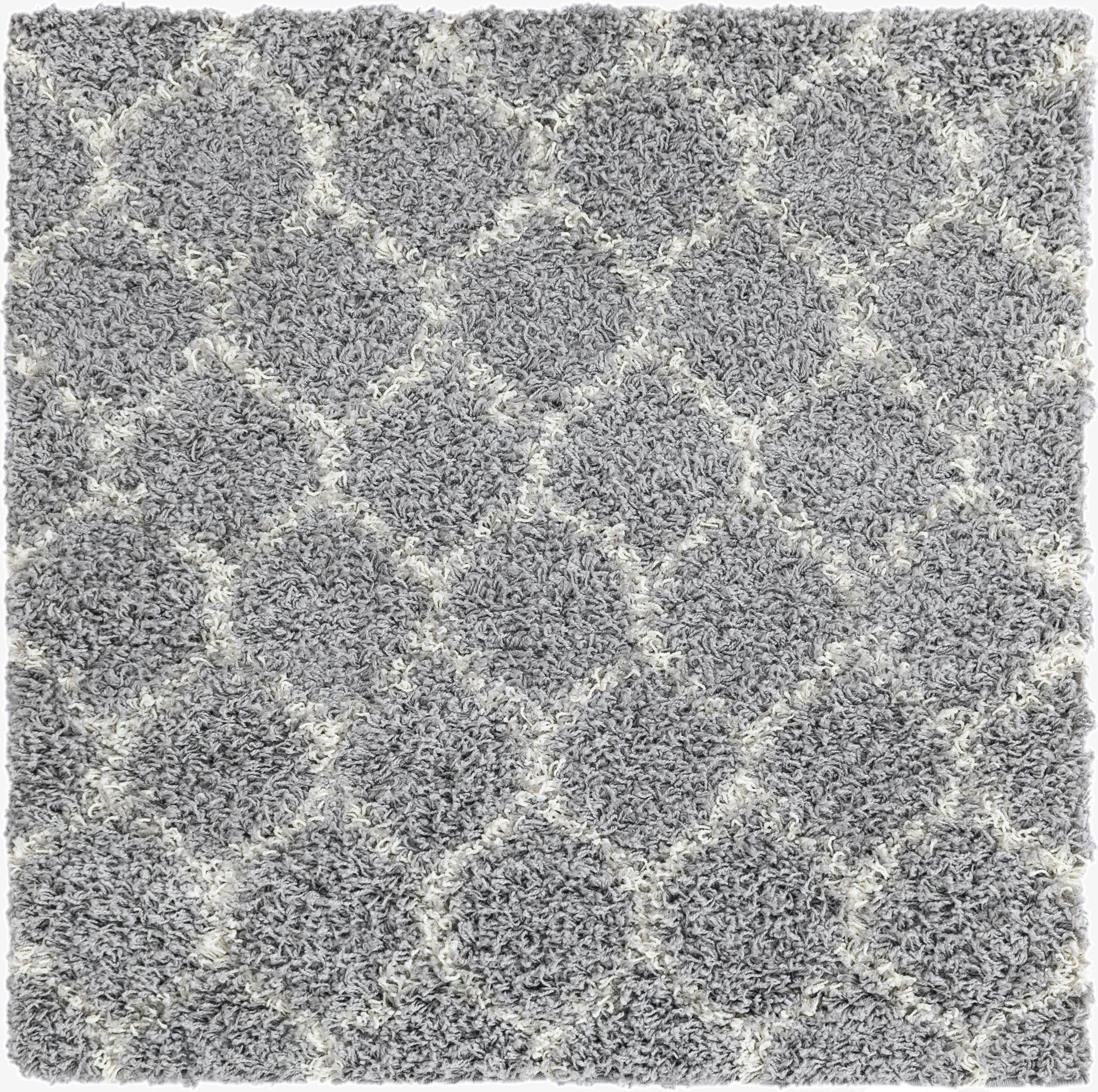  3' 3 x 3' 3 Lattice Shag Square Rug
