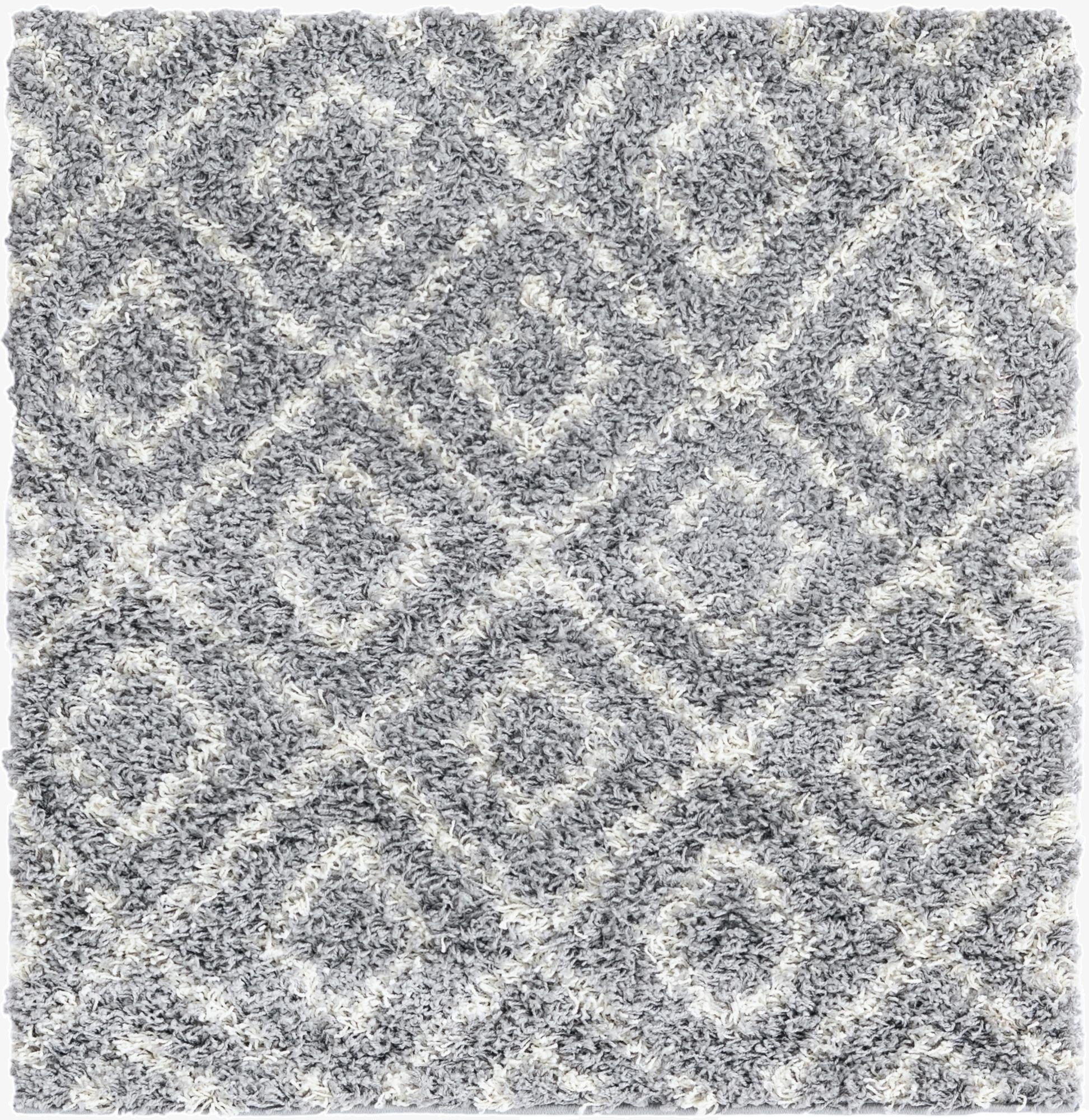  3' 3 x 3' 3 Lattice Shag Square Rug