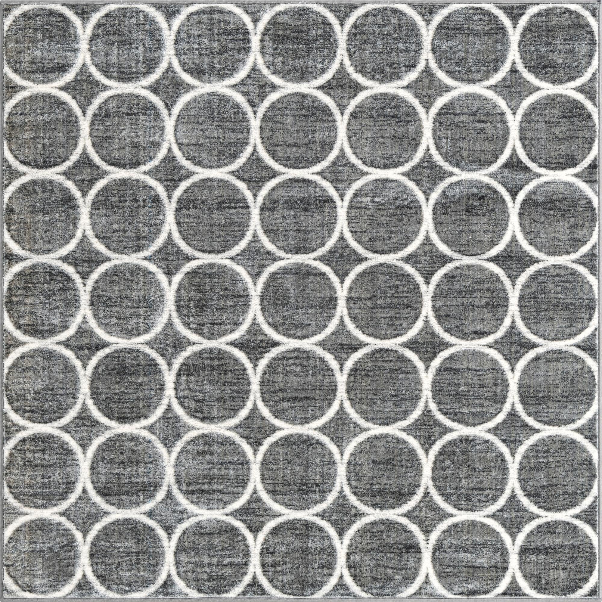  6' x 6' Lattice Trellis Square Rug