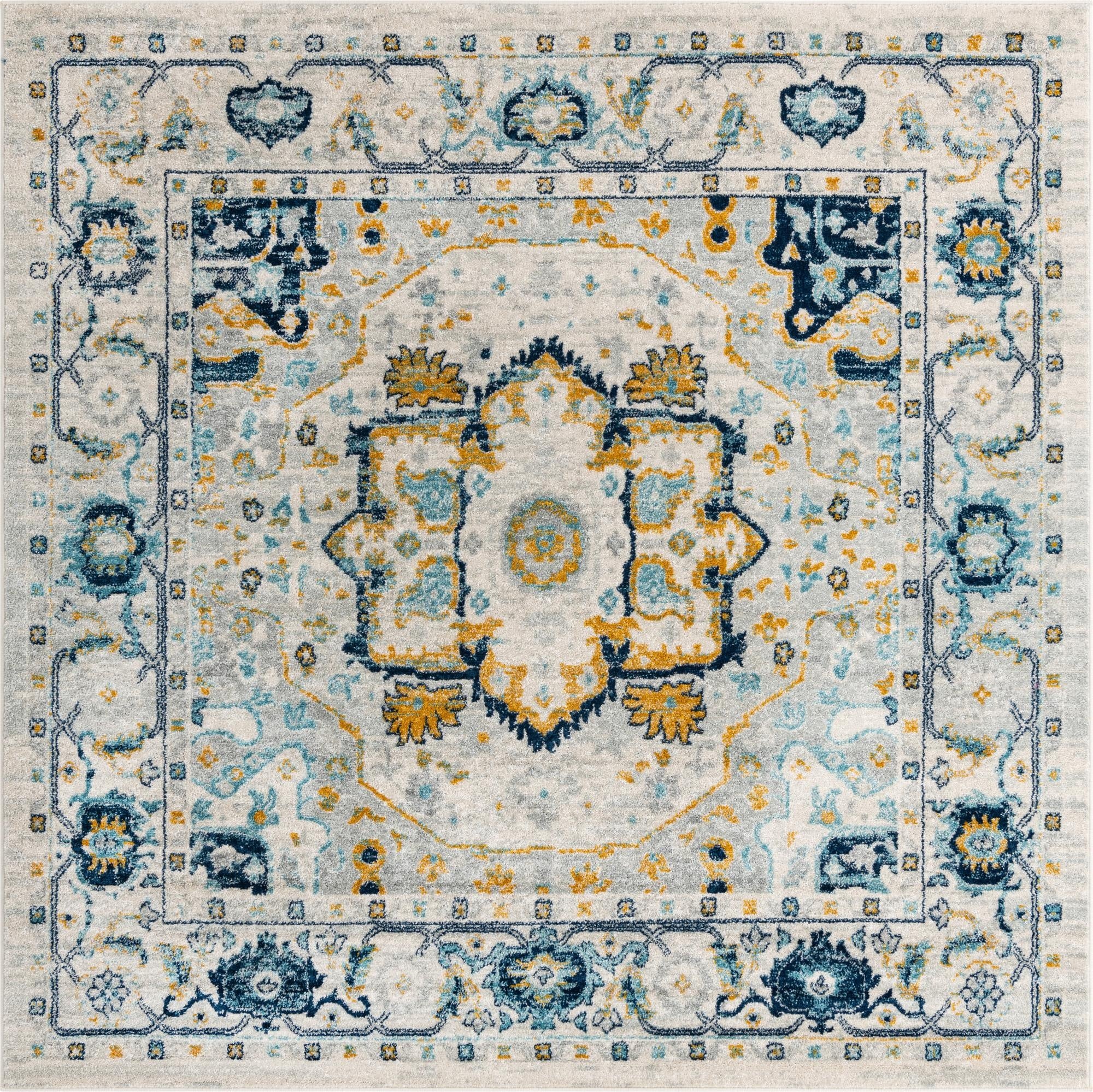  7' 10 x 7' 10 Madeline Vintage Square Rug