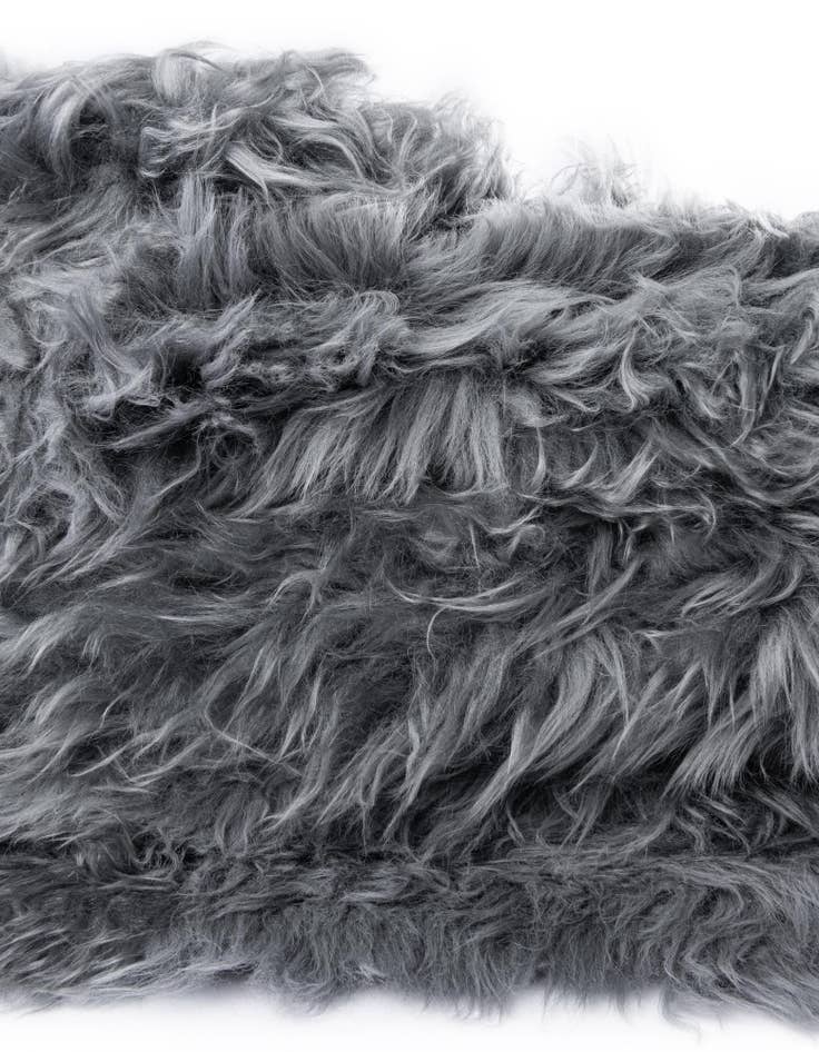 Detail image of  6' x 6' Natural Sheepskin Square Rug