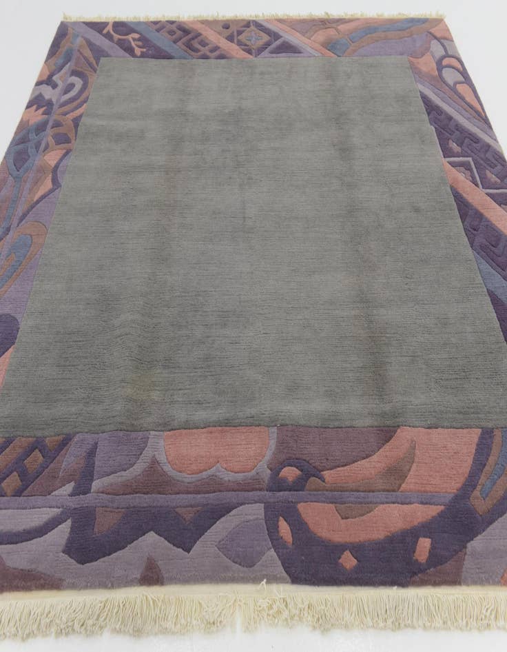 Detail image of  8' 2 x 8' 4  Hand Knotted Nepal Wool Square Rug