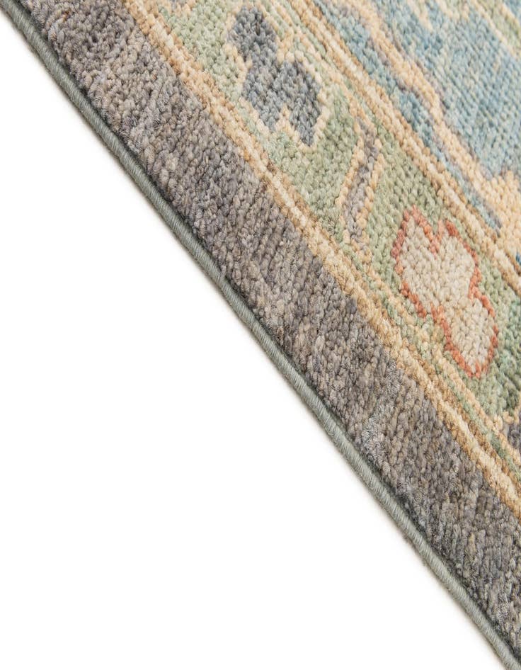 Detail image of  8' 2 x 8' 3  Hand Knotted Oushak Wool Square Rug