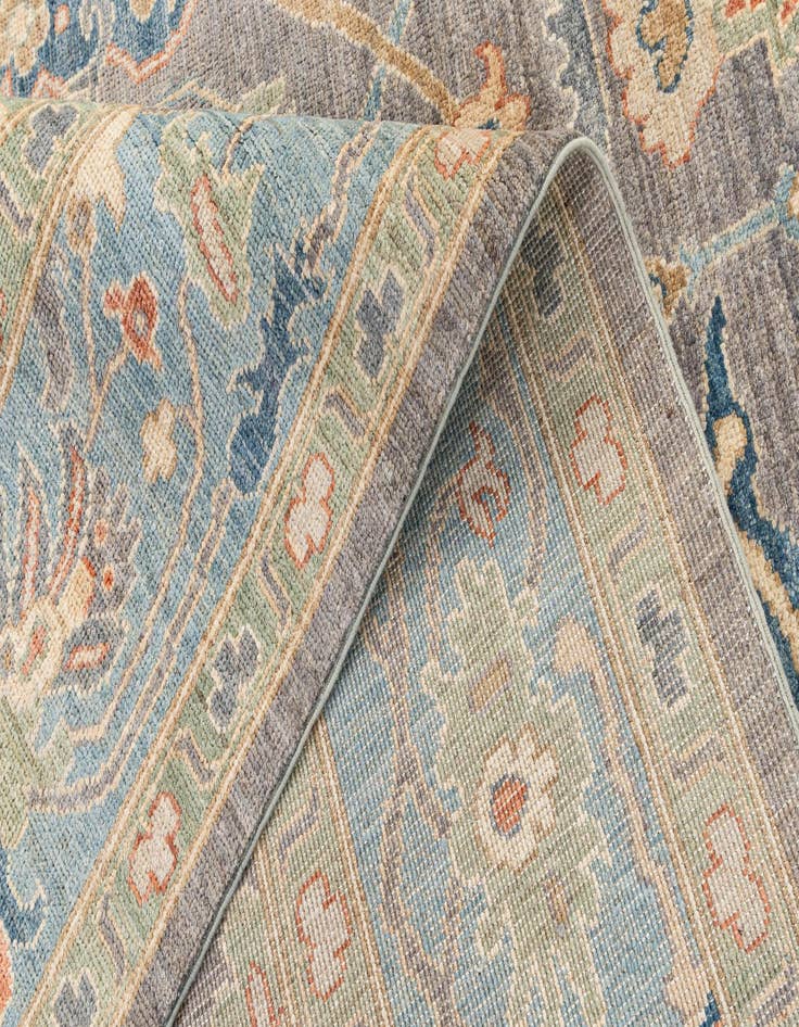 Detail image of  8' 2 x 8' 3  Hand Knotted Oushak Wool Square Rug