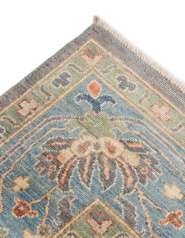 Detail image of  8' 2 x 8' 3  Hand Knotted Oushak Wool Square Rug