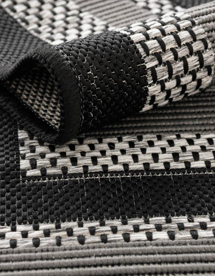 Detail image of  6' x 6'  Washable Border Indoor / Outdoor Square Rug