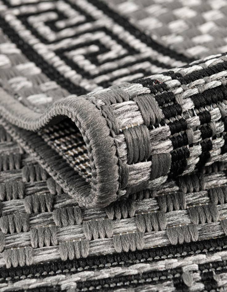 Detail image of  6' x 6'  Washable Border Indoor / Outdoor Square Rug