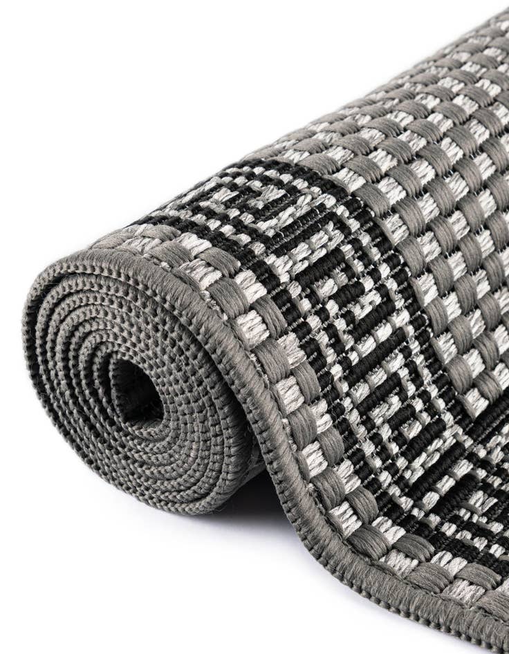 Detail image of  6' x 6'  Washable Border Indoor / Outdoor Square Rug