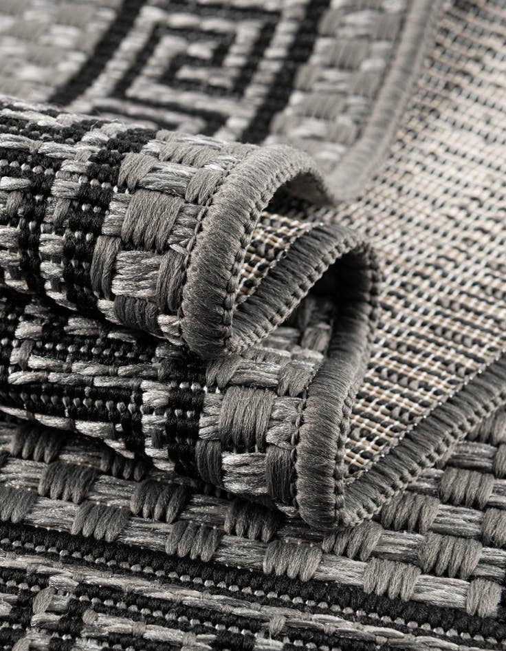 Detail image of  6' x 6'  Washable Border Indoor / Outdoor Square Rug