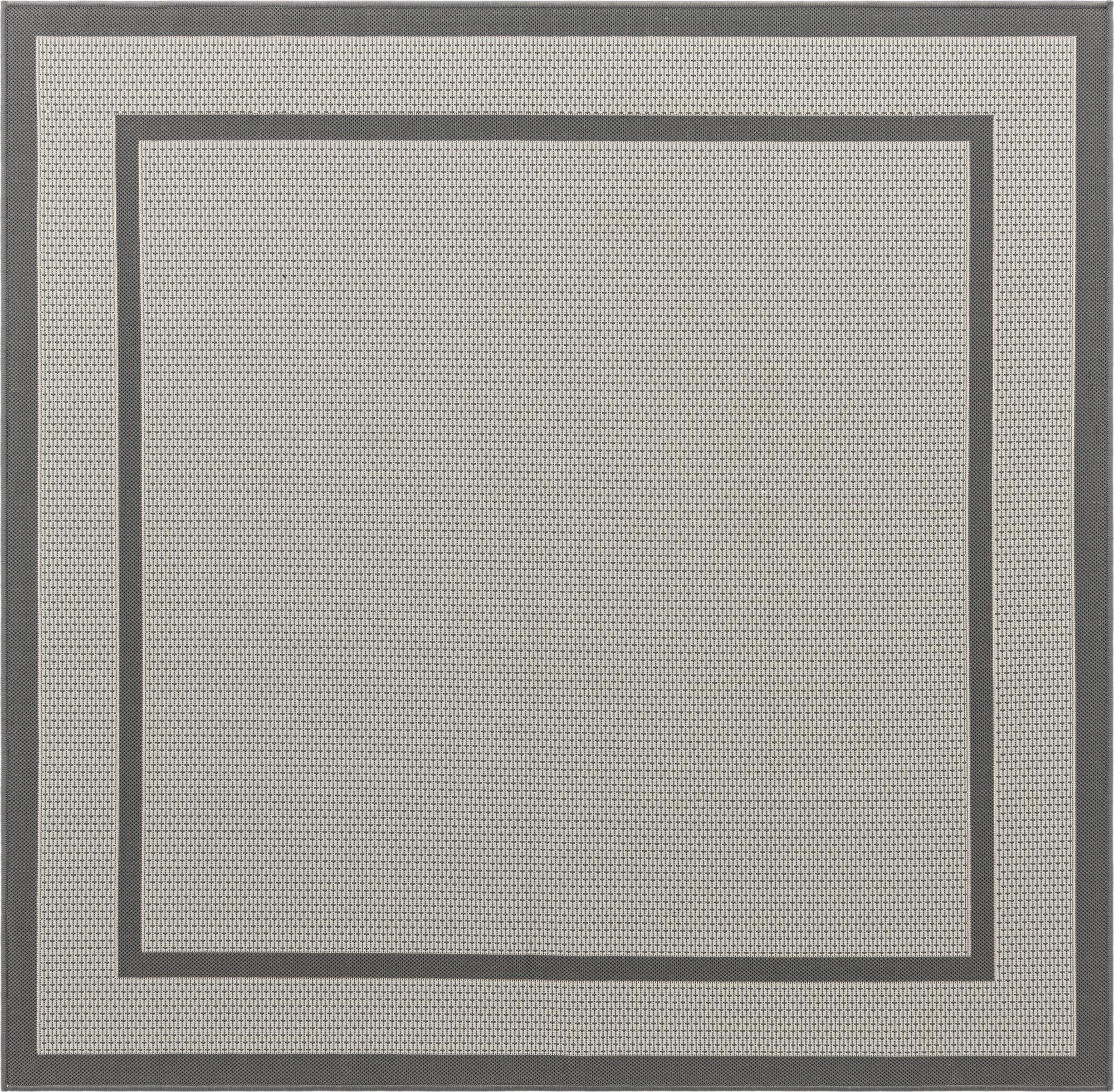  6' x 6'  Washable Border Indoor / Outdoor Square Rug
