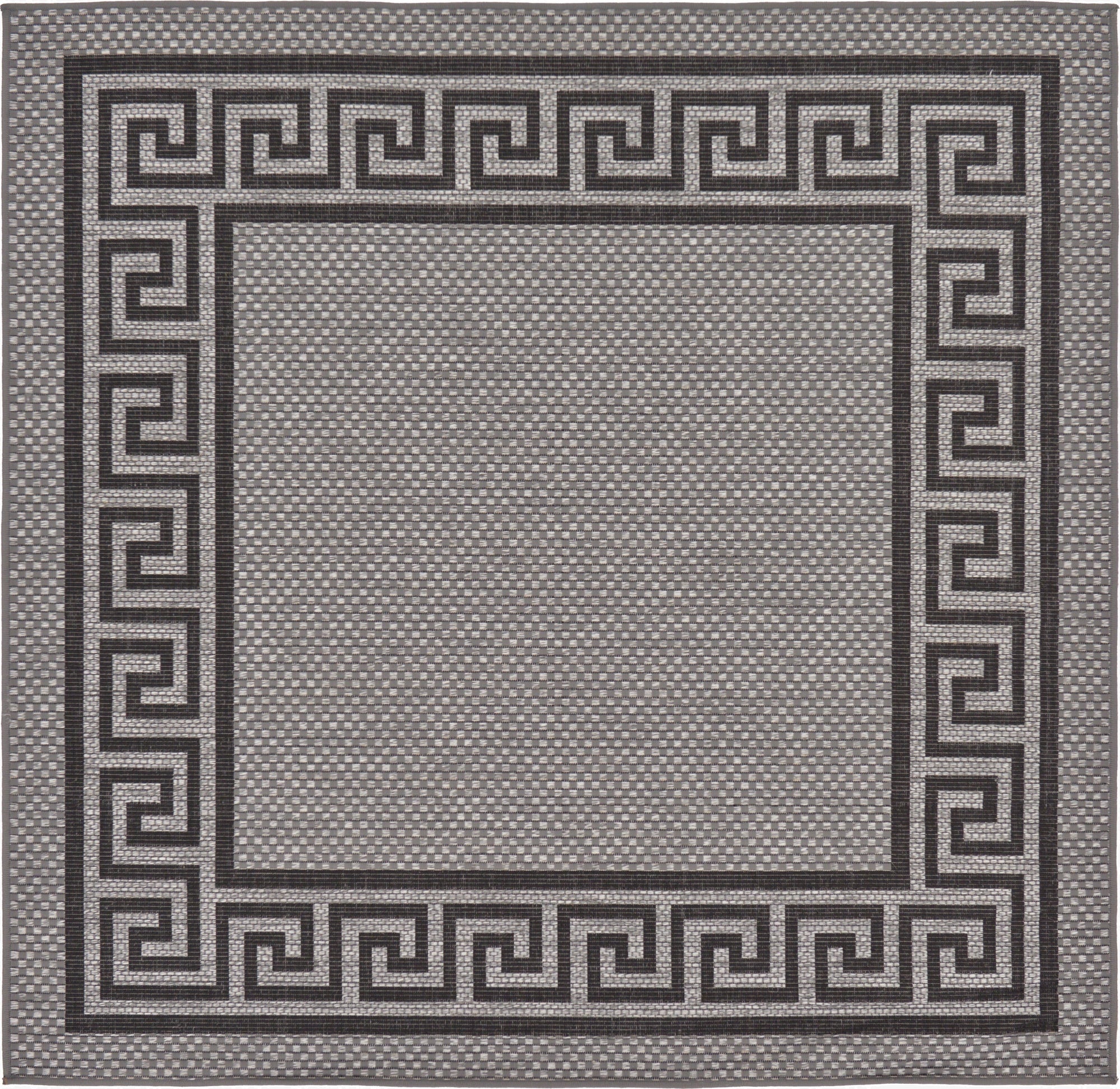  6' x 6'  Washable Border Indoor / Outdoor Square Rug