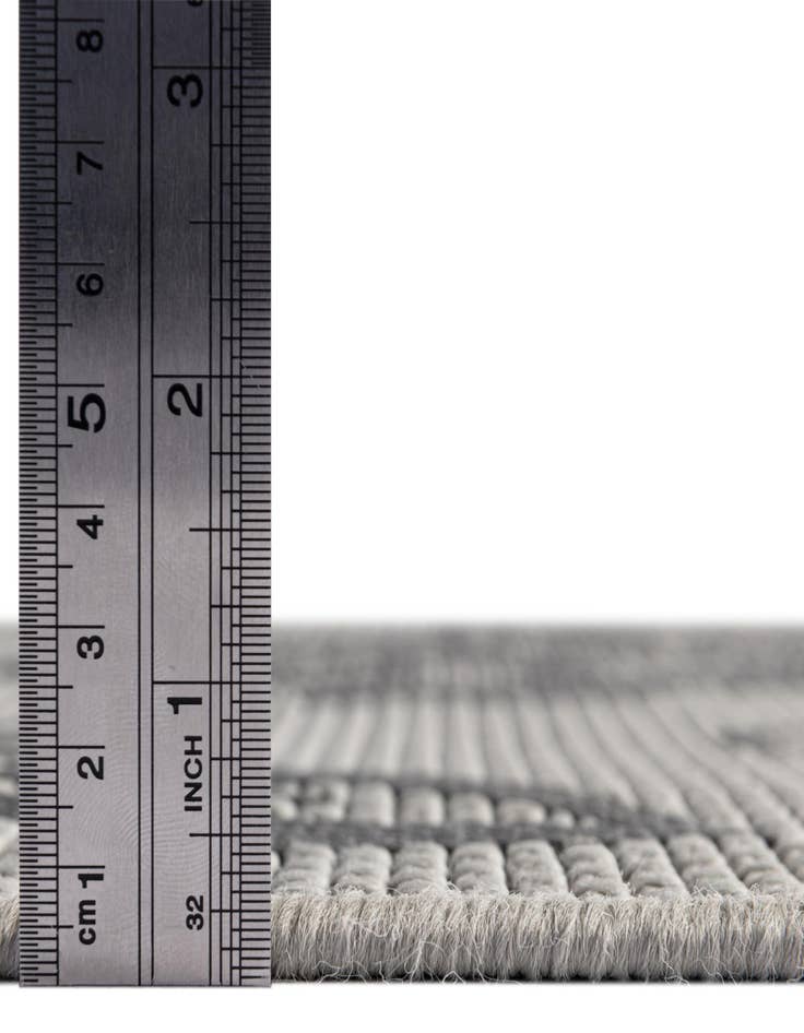 Detail image of  6' x 6'  Washable Botanical Indoor / Outdoor Square Rug