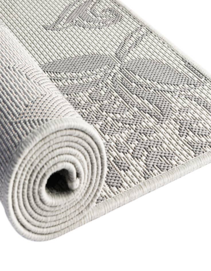 Detail image of  6' x 6'  Washable Botanical Indoor / Outdoor Square Rug