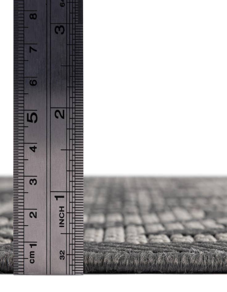 Detail image of  6' x 6'  Washable Botanical Indoor / Outdoor Square Rug