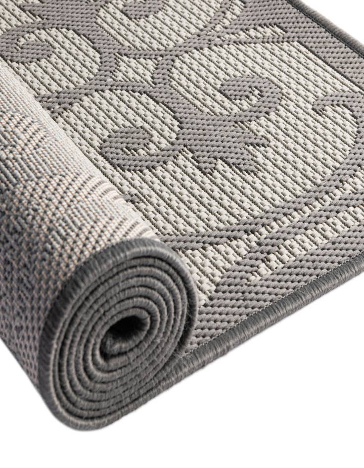 Detail image of  6' x 6'  Washable Botanical Indoor / Outdoor Square Rug