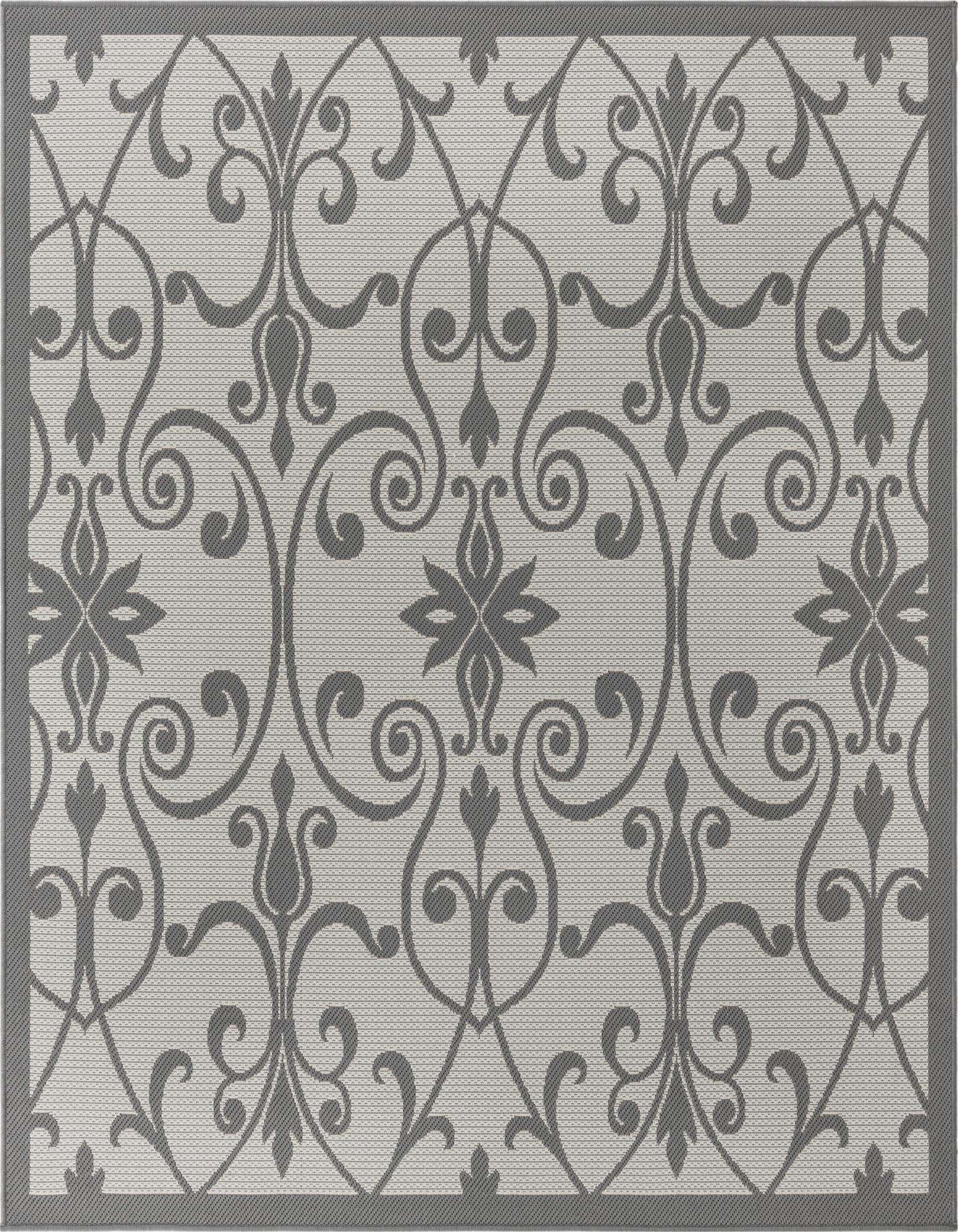 Primary image of  6' x 6'  Washable Botanical Indoor / Outdoor Square Rug