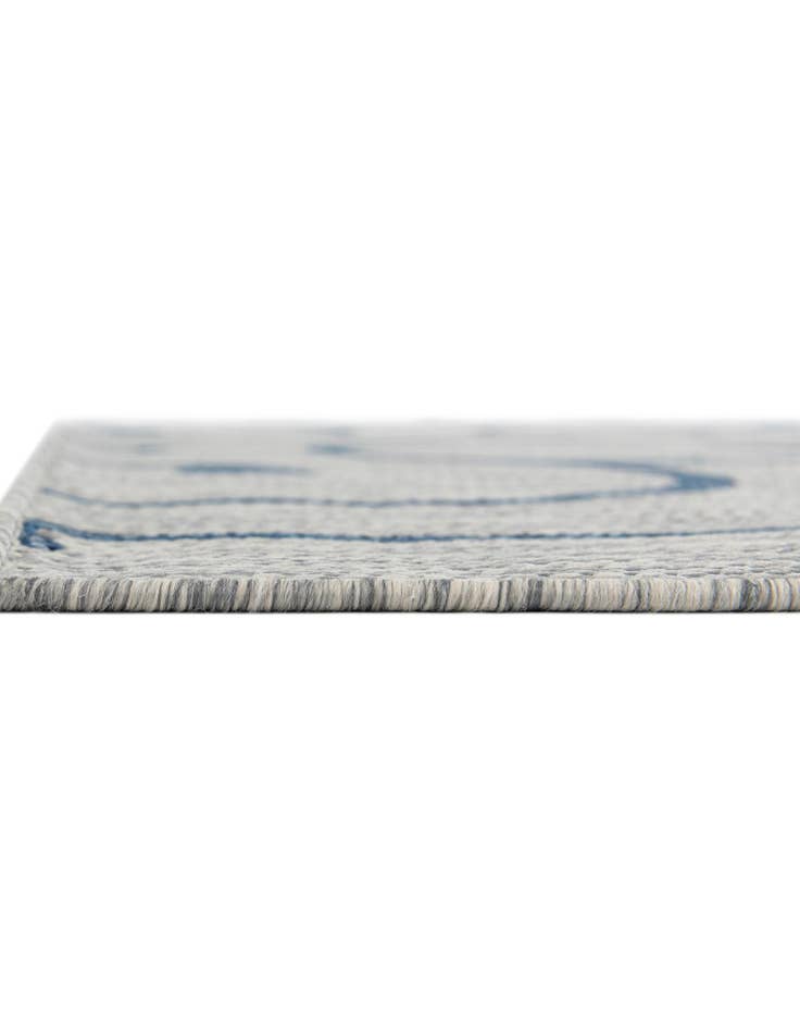 Detail image of  13' x 13'  Washable Botanical Indoor / Outdoor Square Rug