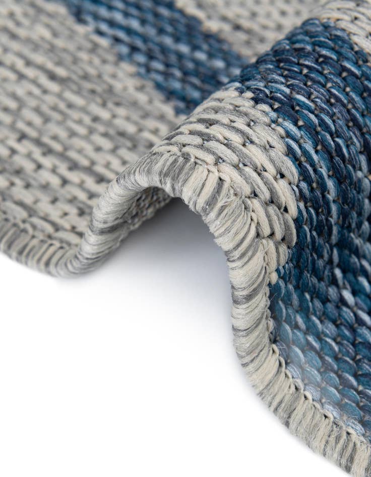 Detail image of  13' x 13'  Washable Botanical Indoor / Outdoor Square Rug