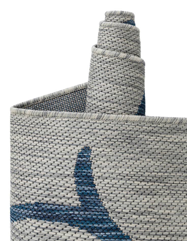 Detail image of  13' x 13'  Washable Botanical Indoor / Outdoor Square Rug