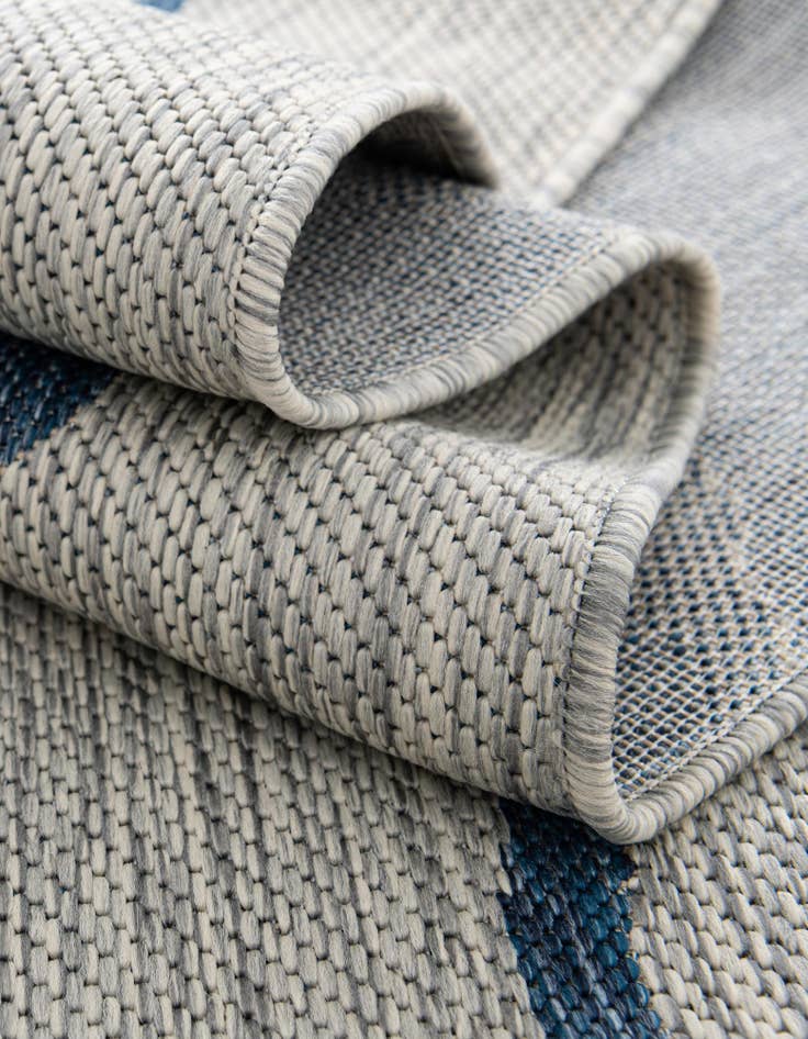 Detail image of  13' x 13'  Washable Botanical Indoor / Outdoor Square Rug