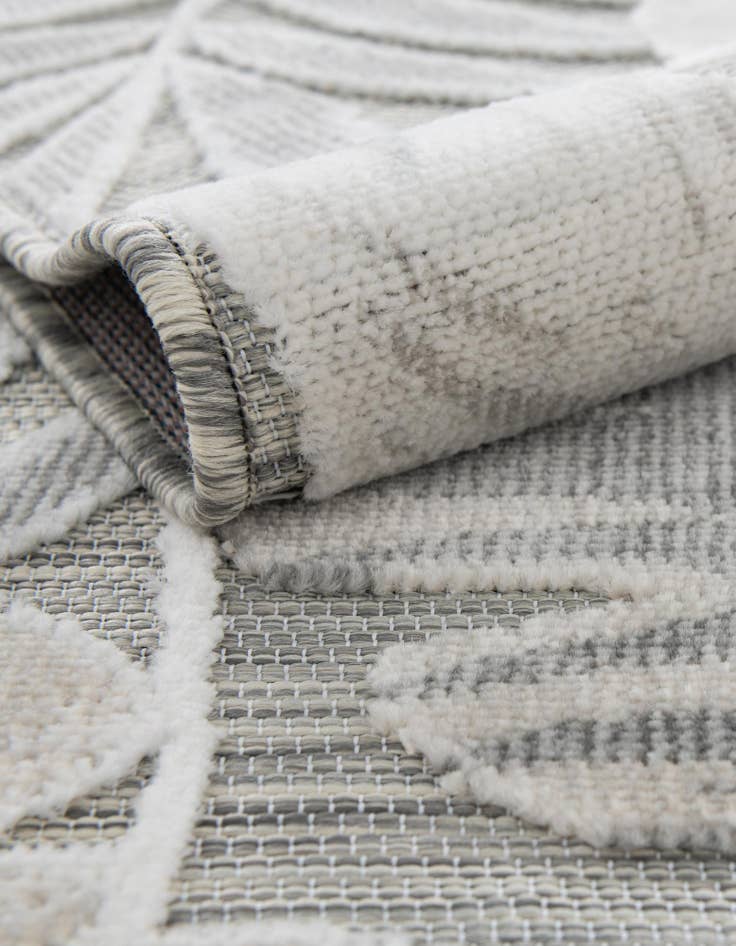 Detail image of  8' 2 x 8' 2  Washable Botanical Indoor / Outdoor Square Rug