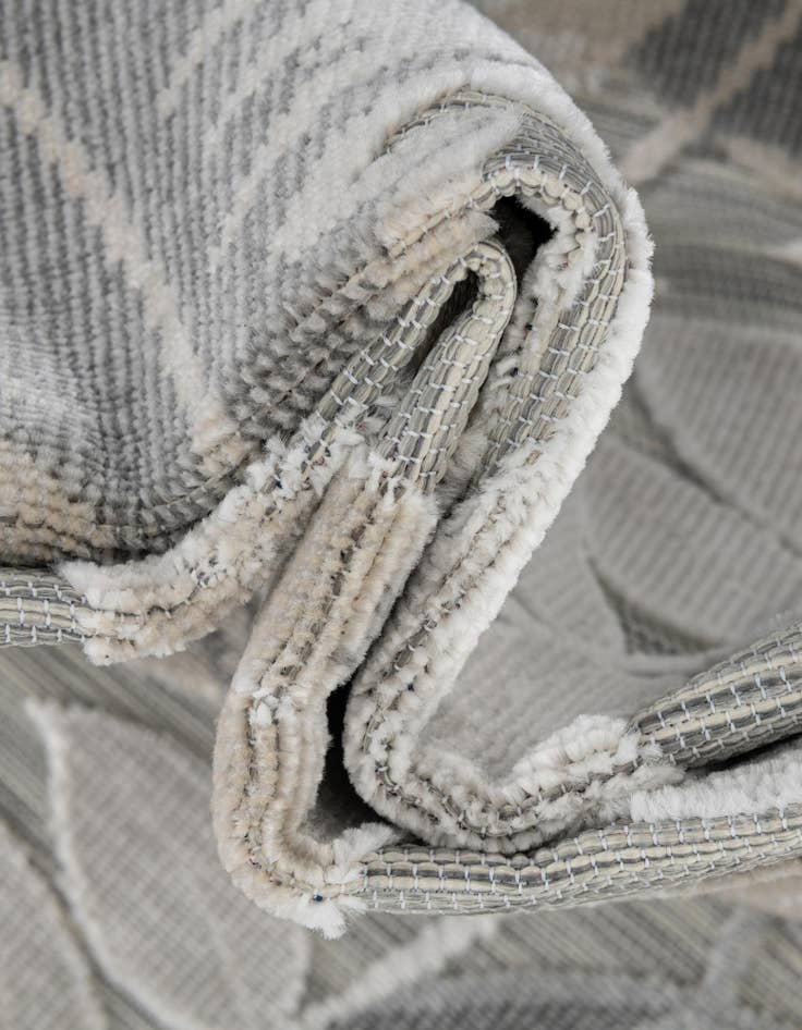 Detail image of  8' 2 x 8' 2  Washable Botanical Indoor / Outdoor Square Rug