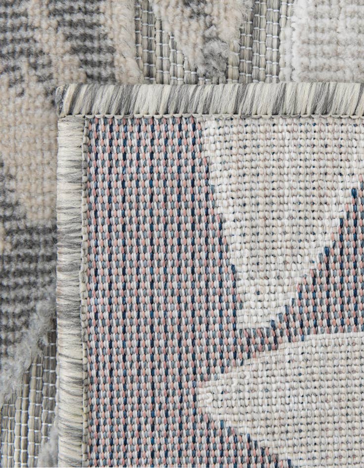 Detail image of  8' 2 x 8' 2  Washable Botanical Indoor / Outdoor Square Rug