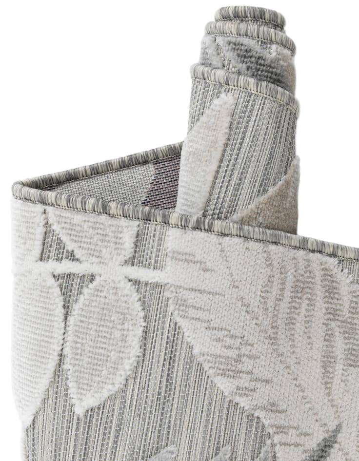 Detail image of  8' 2 x 8' 2  Washable Botanical Indoor / Outdoor Square Rug