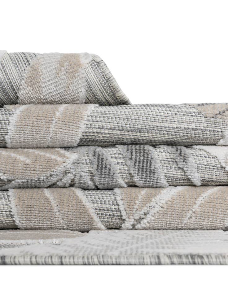 Detail image of  8' 2 x 8' 2  Washable Botanical Indoor / Outdoor Square Rug