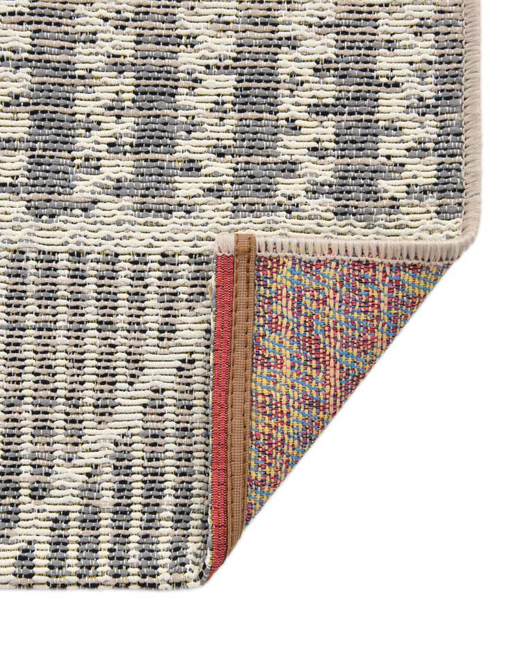 Detail image of  6' x 6'  Washable Lattice Indoor / Outdoor Square Rug
