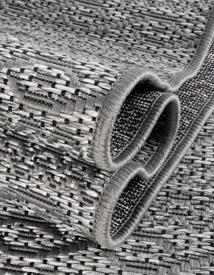 Detail image of  6' x 6'  Washable Modern Indoor / Outdoor Square Rug