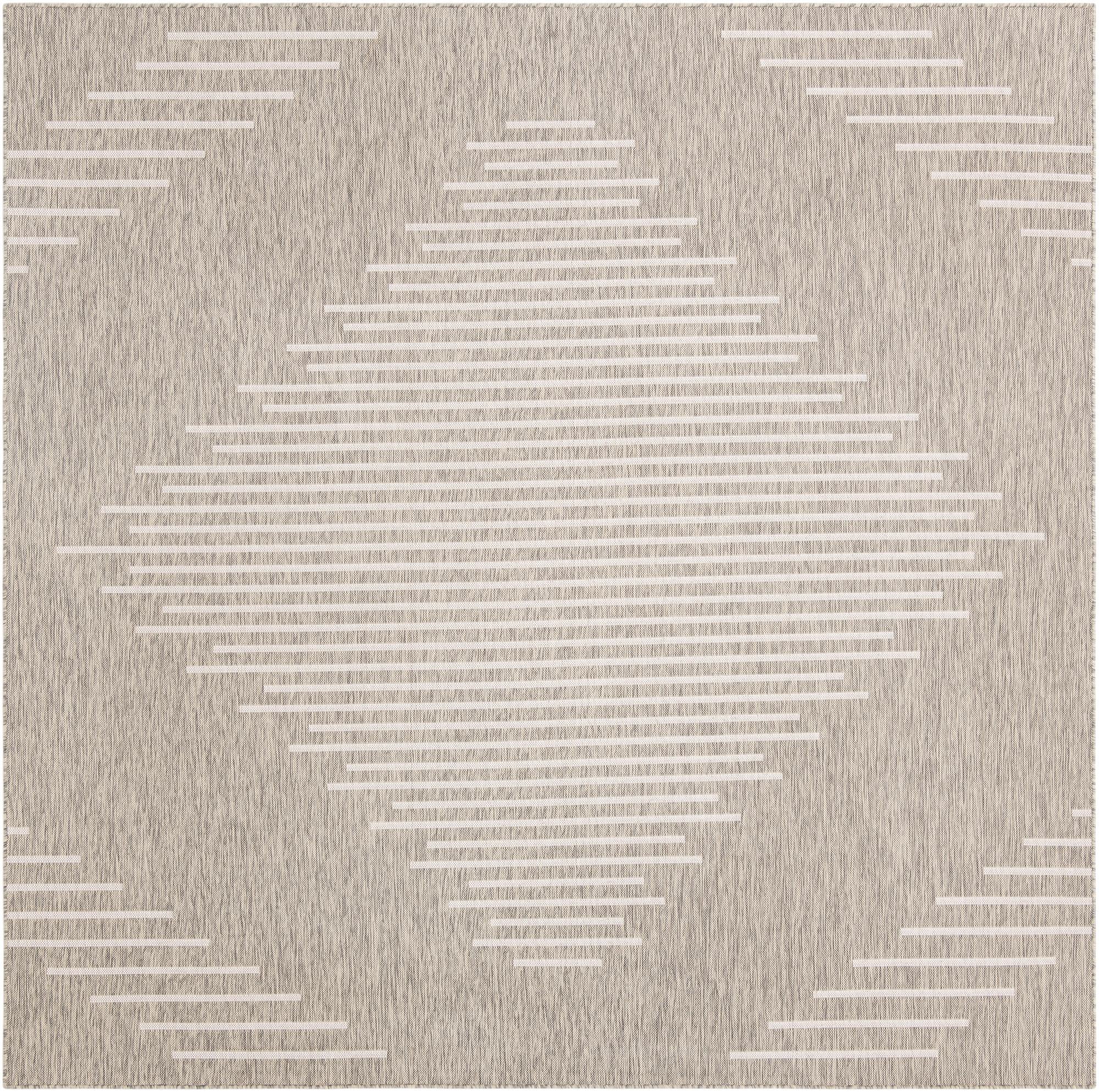  12' x 12'  Washable Modern Indoor / Outdoor Square Rug