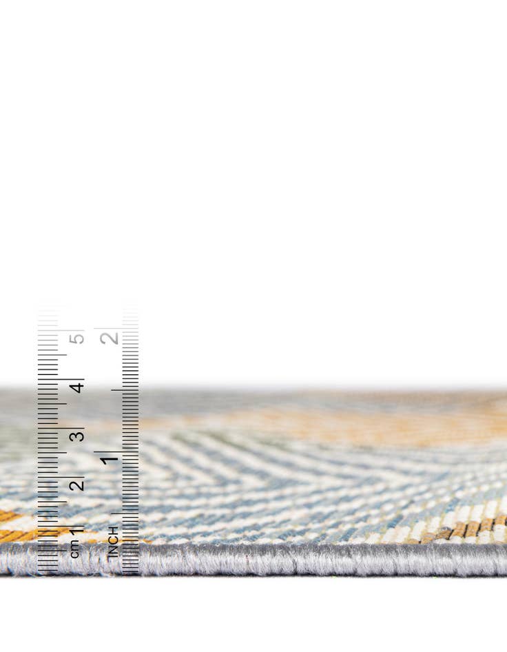 Detail image of  10' x 10'  Washable Modern Indoor / Outdoor Square Rug