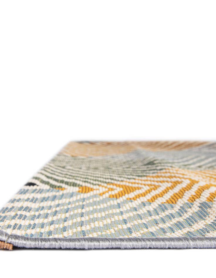 Detail image of  10' x 10'  Washable Modern Indoor / Outdoor Square Rug