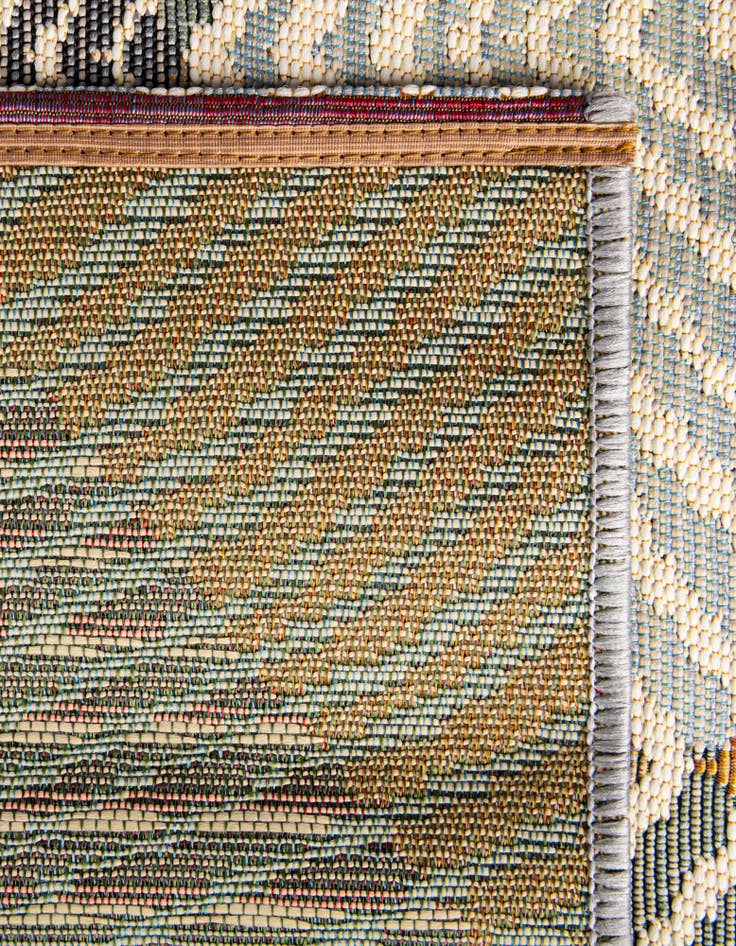 Detail image of  10' x 10'  Washable Modern Indoor / Outdoor Square Rug